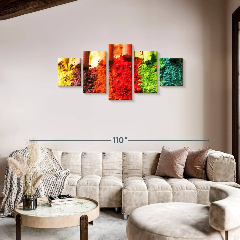 Crushed Chalks, 34" H x 74" W