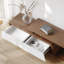 Extendable TV Stand with 3 Storage Drawers, Fits Living Room or Bedroom-1159408075