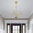 Lochlain 4 - Light Steel Dimmable Chandelier-1303593491