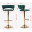 Ensemble de 2 tabourets de bar, avec repose-pieds chromé et base pivotante réglable en hauteur-2109375210