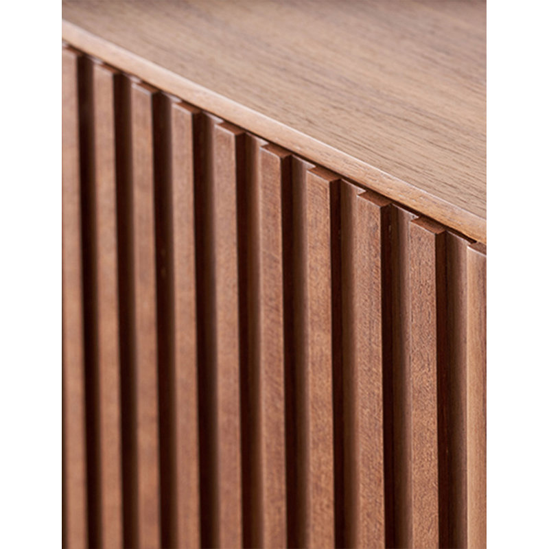 Armoire à chaussures moderne en bois massif noir minimaliste