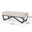 Contemporary With Padding And Geometric Leg Construction Modern Waffle Stitch Seat Stylish Appearance