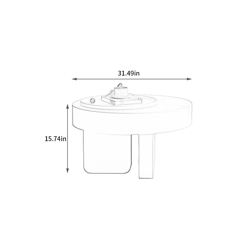 Table basse moderne de style crème