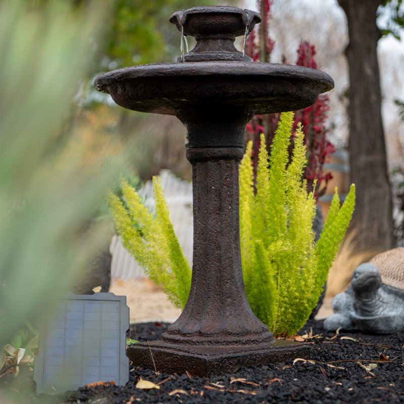 Resin Solar Fountain
