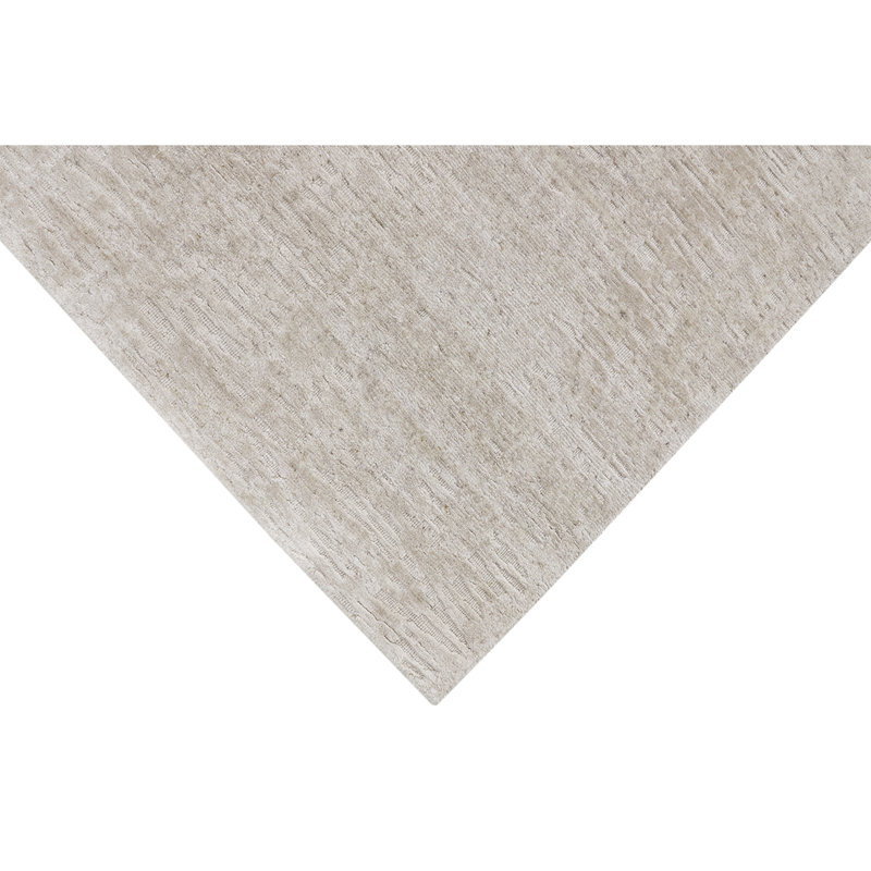 Hand Knotted Area Rug in Beige, Rectangle 9' x 12'