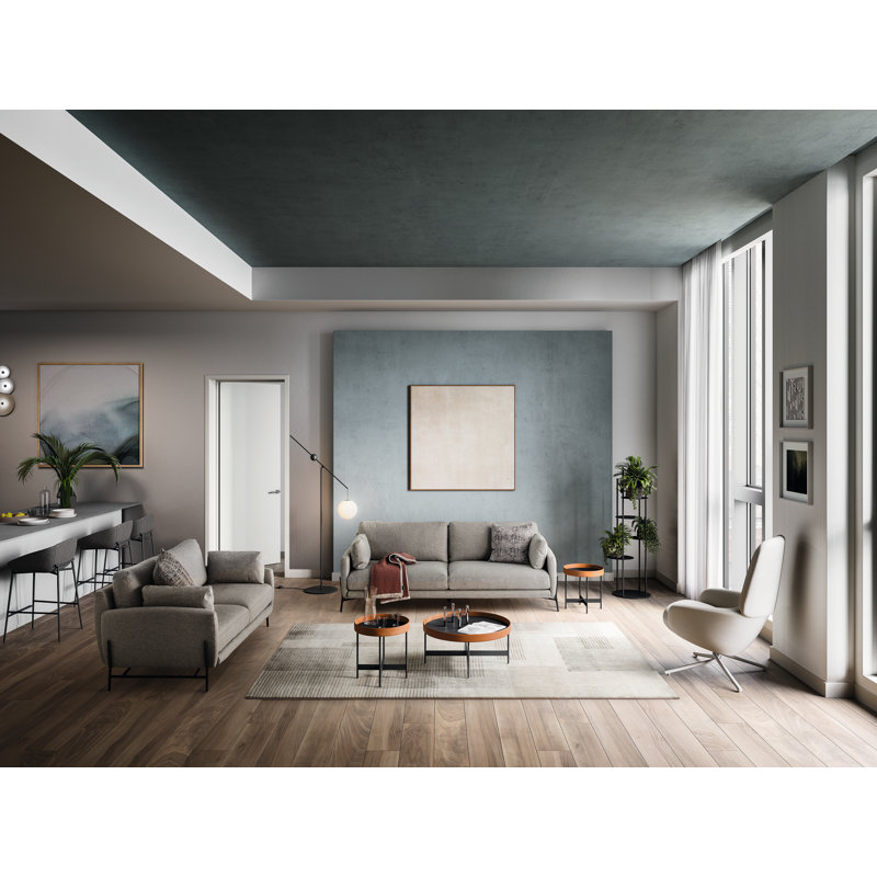 Le Marais Upholstered 2-Seater Sectional, Cream Acrylic, Right Hand Facing