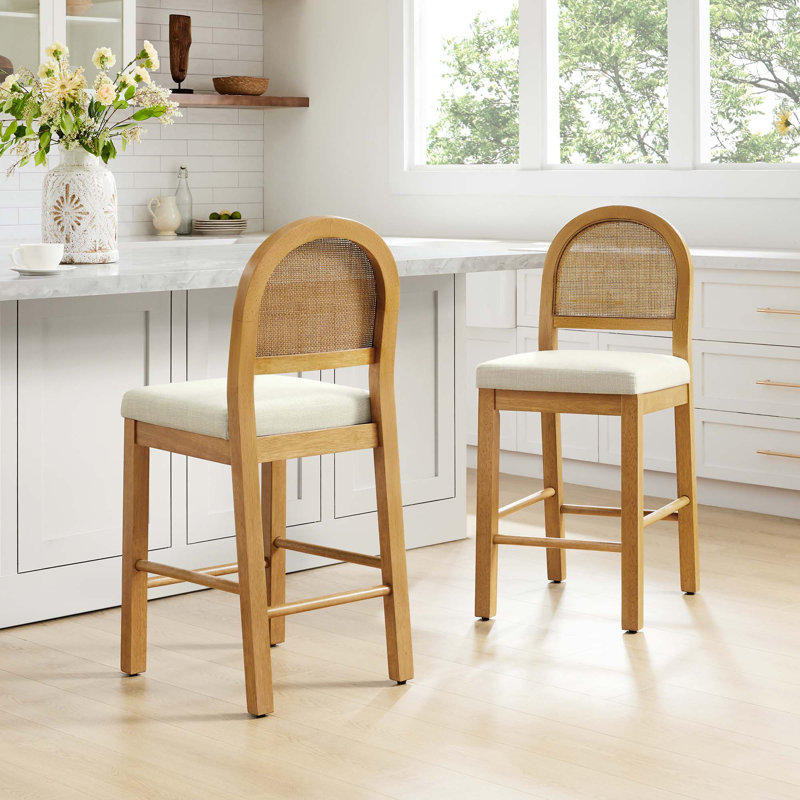 Tabouret de comptoir 26 po H, Noyer, 2