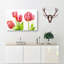 Beautiful Pink Tulips Painting - Wrapped Canvas-56654899