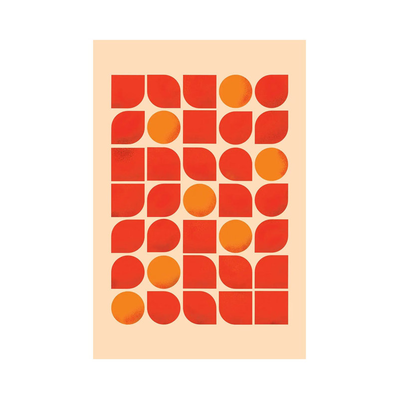 Fun Mid Century Geometry by Show Me Mars - Gallery-Wrapped Canvas Giclée on Canvas, Canvas