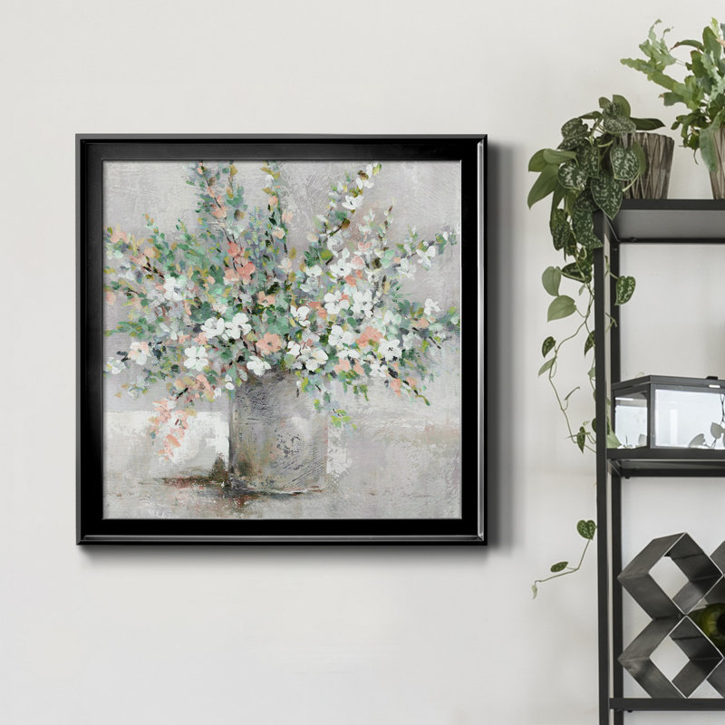 Farmhouse Retreat - Peinture sur toile encadrée, H 30,5 po x l 30,5 po x P 1,5 po, Toile avec cadre noir