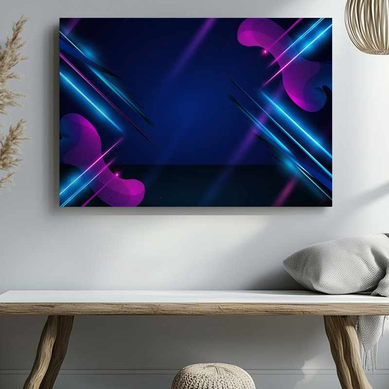 Art numérique sur toile dégradé foncé, H 9 po x l 12 po