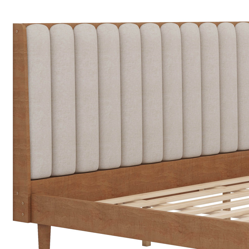 Tête de lit tapissier en bois, Très grand