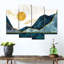 «Sunny Abstract Mountains», reproduction sur toile-92860868