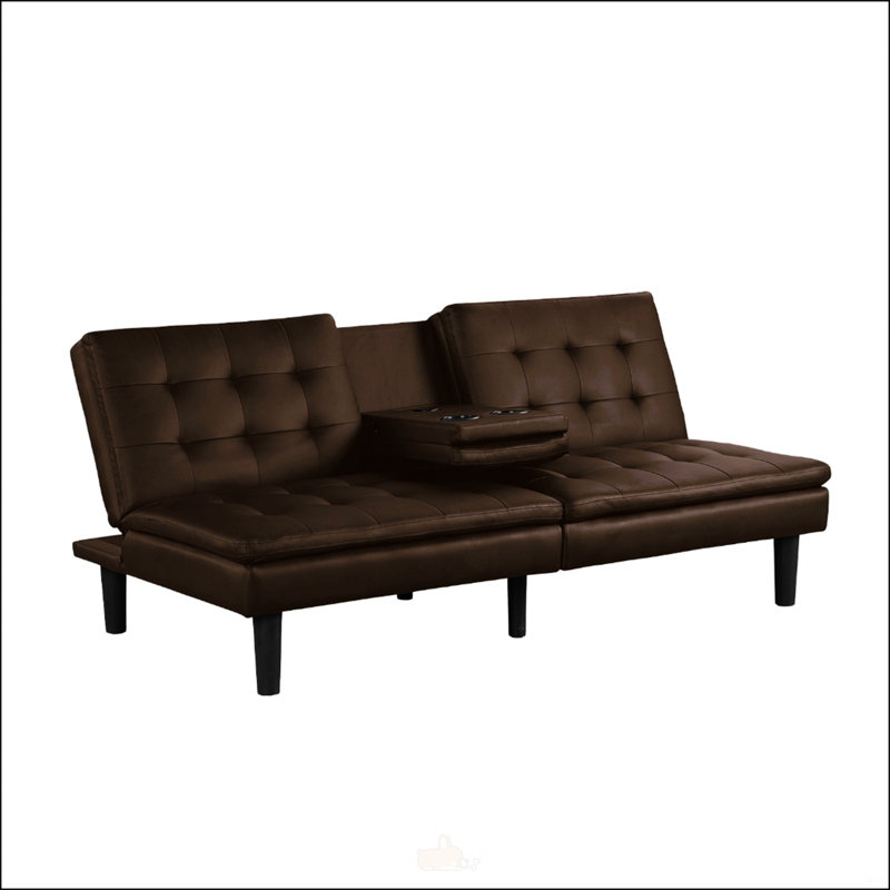 Canapé-lit futon, Brun