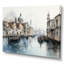 "Blue Canal Urban Venice Charcoal", reproduction sur toile-1250227987-1250227980