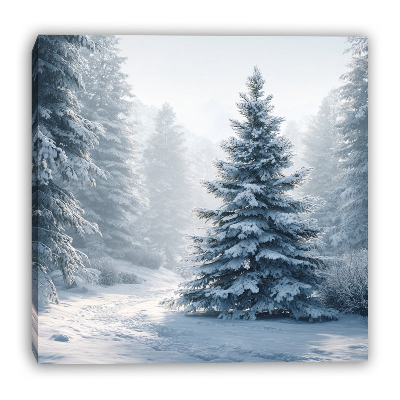«Soft Soft Winter Winter», art mural sur toile tendue, 12 po x 12 po