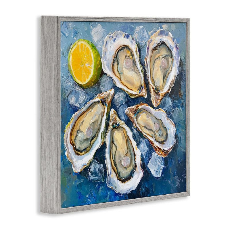  «Lemon & Oysters», estampe numérique par LSR Design Studio, Estampe numérique Farmhouse, H 12 po x l 12 po