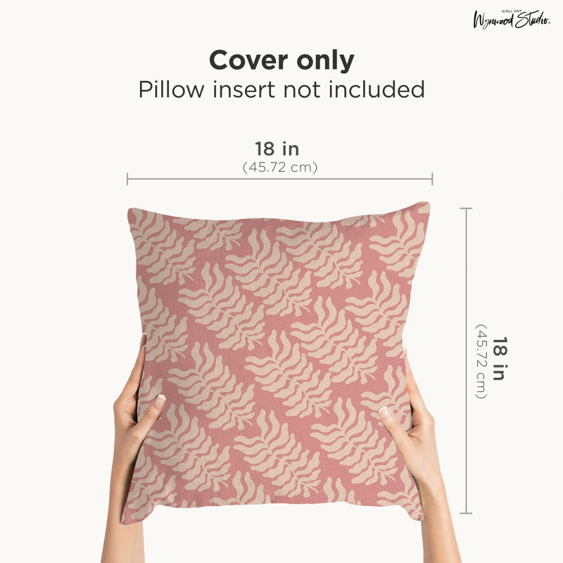 Housse de coussin floral en polyester