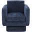 Fauteuil d'appoint pivotant en tissu Alessandra Chenille-88357518
