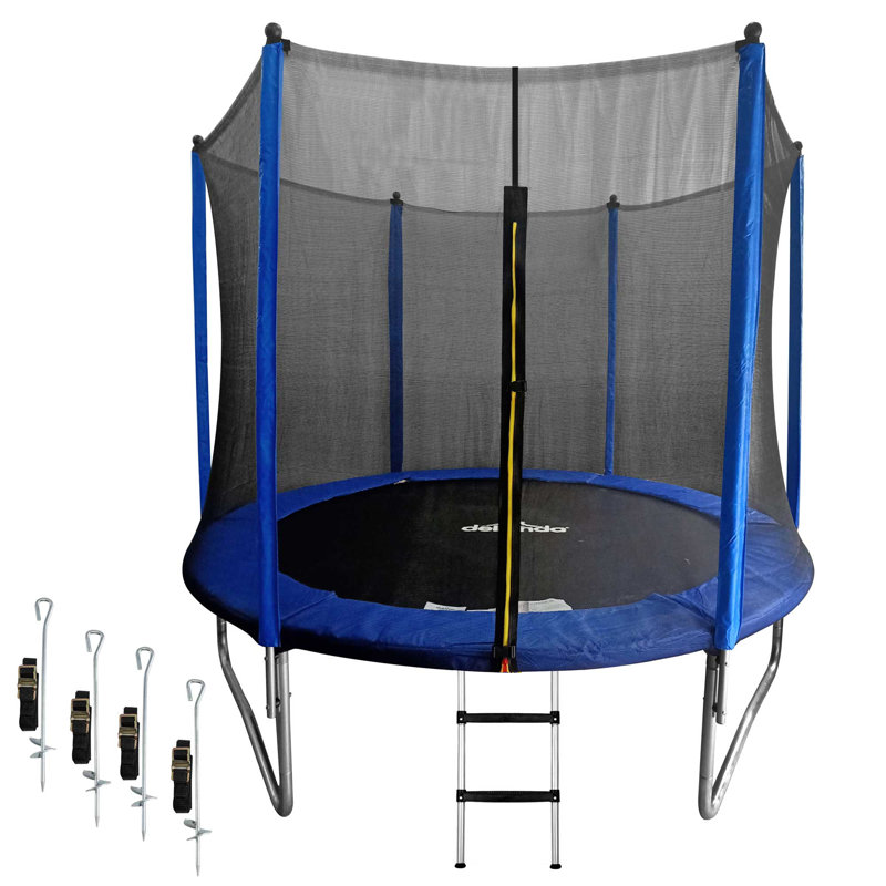 Dellonda 183cm Round Backyard Trampoline with Safety Enclosure