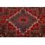 Tapis décoratif en laine rouge 7 pi 8 po x 11 pi 4 po cahari noué à la main 1970s