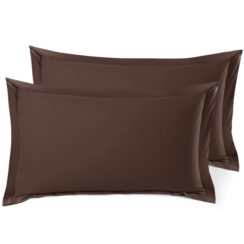 Taie décorative 100% polyester , Chocolat, 20 po x 26 po