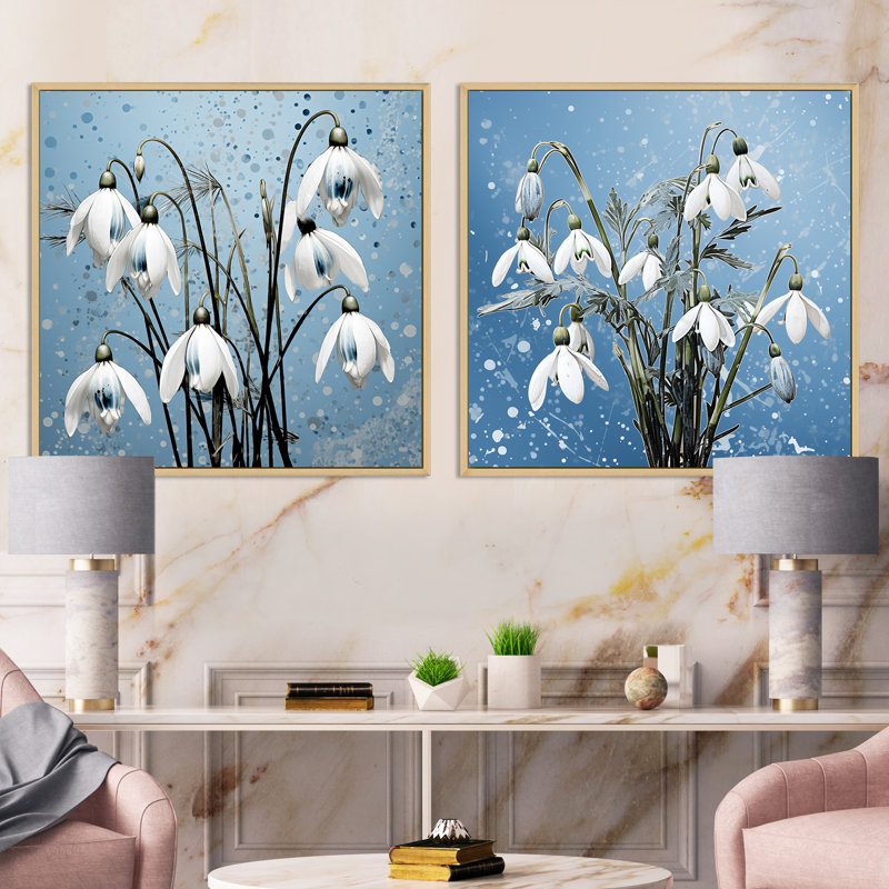 Ensemble de 3 photos minimalisme, Cadre flottant brun, H 30 po x l 61 po