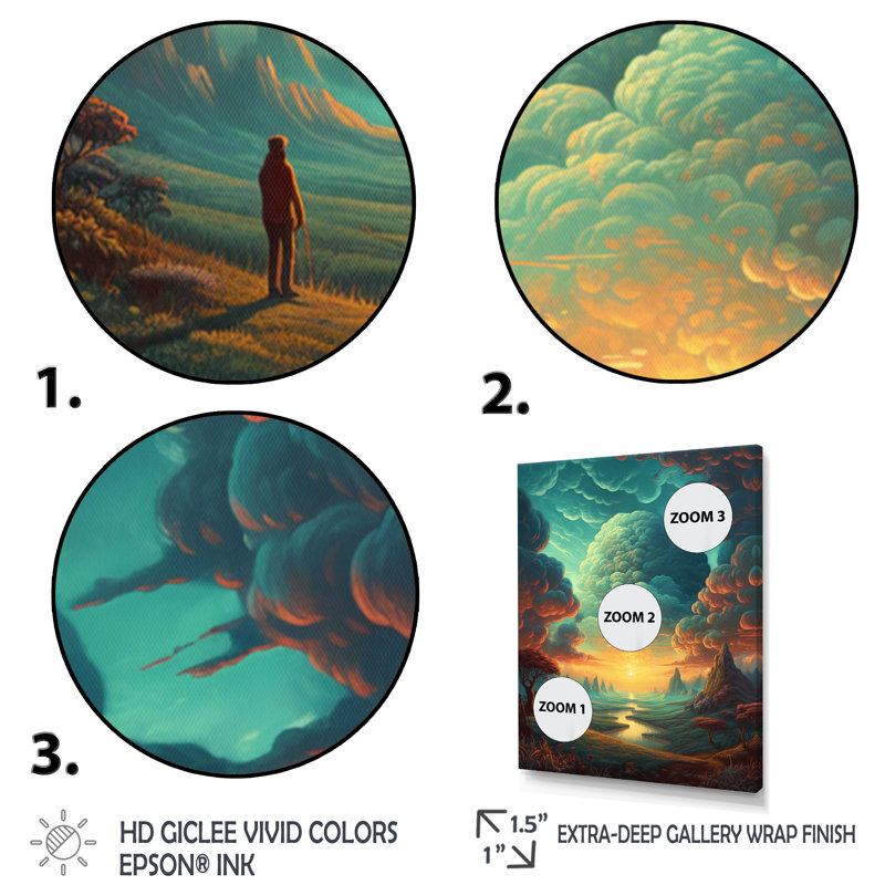 «Look Into Space IV» sur toile, H 20 po x l 12 po x P 1 po, Toile tendue