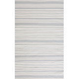 Rugby Stripe Light Blue Handwoven Indoor/Outdoor Rug