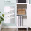 Armoire de rangement haute avec miroir
