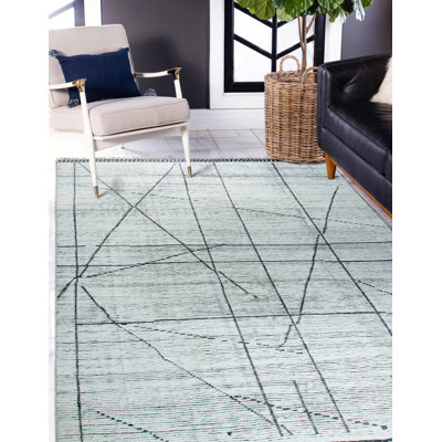 Tapis ivoire en laine noué à la main Elegant Marrakech