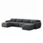 Canapé modulaire en forme de U sans os avec éponge haute densité 32D, conception antidérapante, aucun assemblage requis, confort ergonomique pour les salons et les bureaux-156639714
