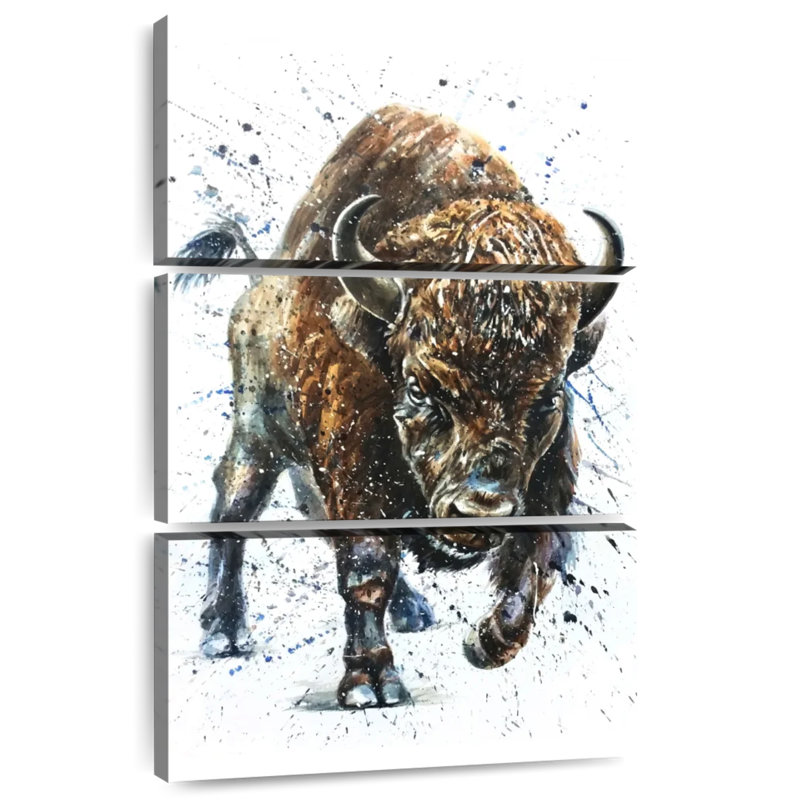 Brampt Fierce Wild Buffalo, 38" H x 24" W