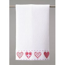 Dish Cloths Kitchen Towels, Valentine's Day Golden Heart Black and White  Horizontal Stripes Dishclot…See more Dish Cloths Kitchen Towels,  Valentine's
