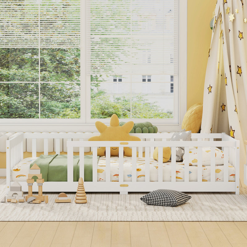 Lit plateforme pour enfant Kolia, Blanc