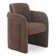 MESTO ROLLING DINING CHAIR DARK BROWN