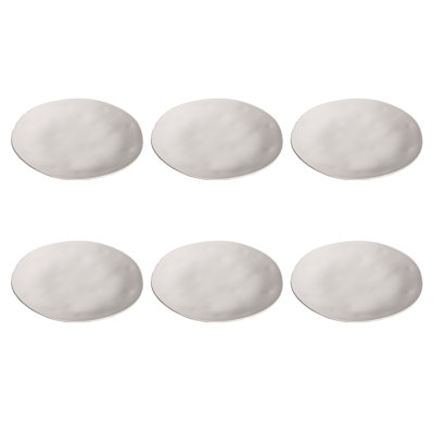 Assiette plate organique en mélamine NewWave - crème - 10,5 po