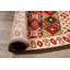 Tapis brun/beige/rouge round