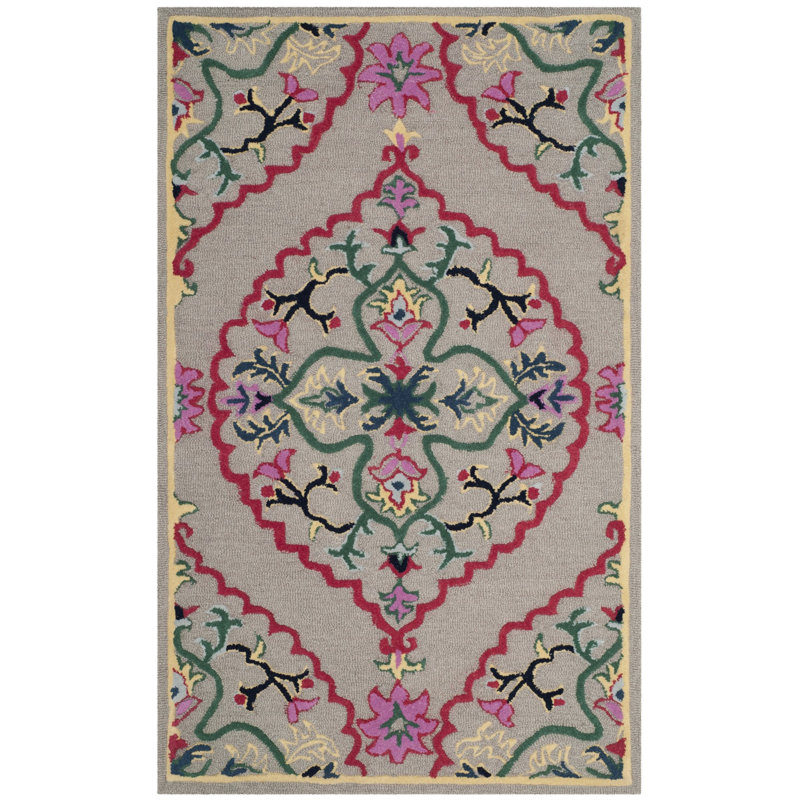 Blokzijl Hand Tufted Wool Oriental Rug, Rectangle 3' x 5'