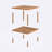 Queens Minimalist Solid Wood Square Coffee Table with Shelf – Modern & Space-Saving Design-918001736