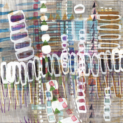 Reproduction d’art sur toile tendue, "tribal One I" par Nikki