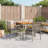 Bayou Breeze 5 Piece Patio Dining Set With Cushions Black Poly Rattan-1720676602-1720676606