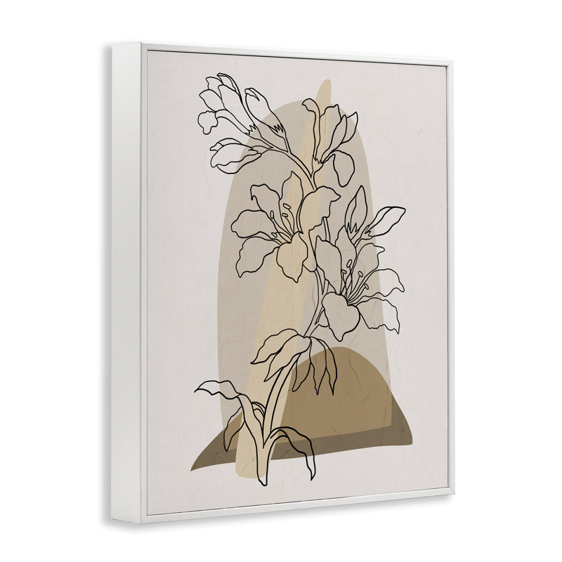 «Boho Lily Impression Art» par Regina Moore bg-084, Estampe numérique encadrée blanc bord de mer, H 30 po x l 24 po