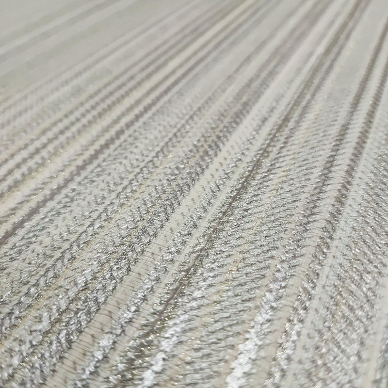 Papier peint à rayures Glint Stria, Beige