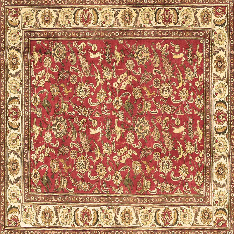 Lutalo Performance Oriental Indoor Rug, Square 3'