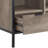 Rustic Oak Tv Console With Metal Legs And Compartments For Electronics Rectangular Stand Leg Supports Storage