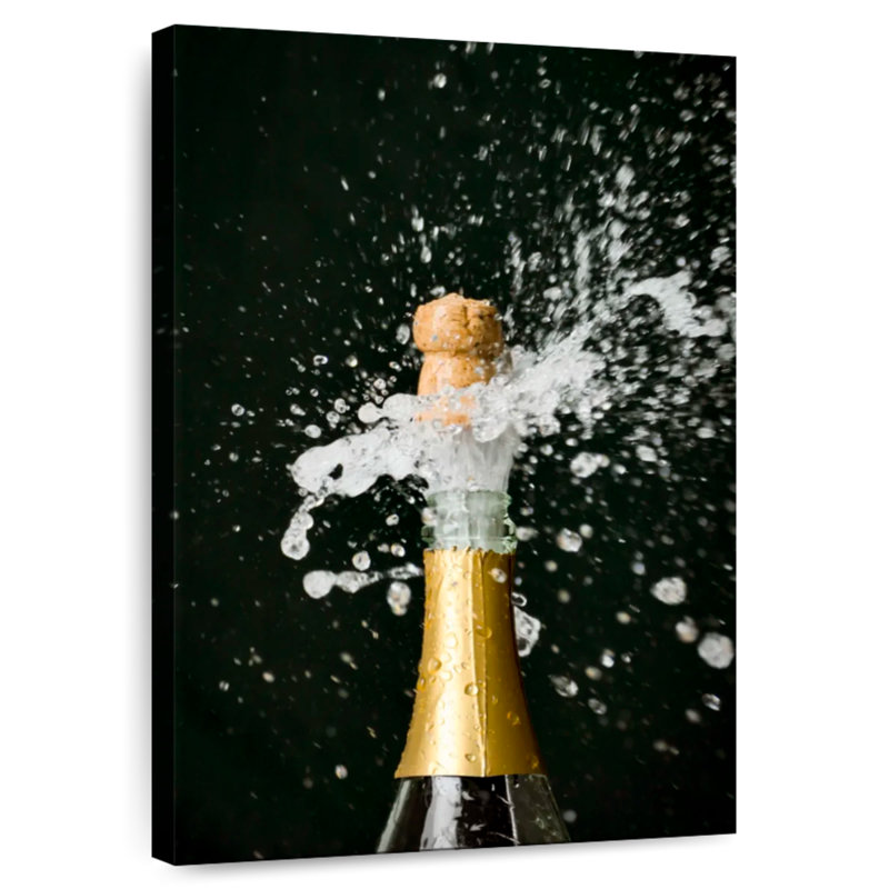 Yarlin Champagne Bottle, 39" H x 26" W