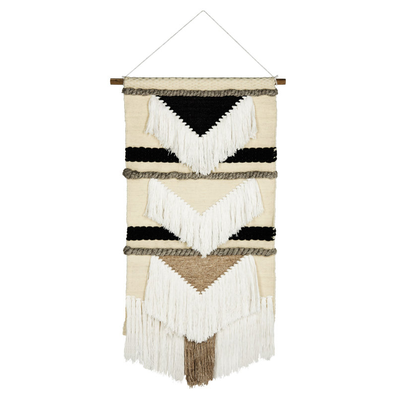 Suspension murale en laine