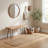 36" Acacia Wood Bench with Hairpin Legs-1193026628