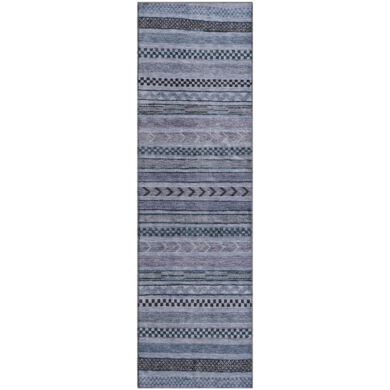 Premium Machine Washable Marasco AMF1625 Stripes Rug, Runner 2'3" x 7'6"